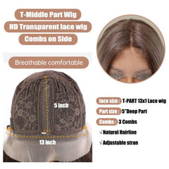Japan Silk Long Honey Blonde Color Lace Front Wigs Brazilian Natural Straight Hair Frontal Synthetic Wig