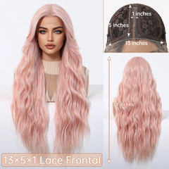 Synthetic Fiber Lace Wig with Natural & Body Waves Soft Breathable Closed Cap Loose Black Real Photo Future Fiber Curly Waves