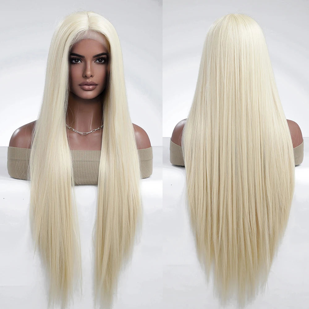 Japan Synthetic T-part Lace Wigs Long Wavy Mixed Ombre Brown to Black Wig Fashion Part Natural Hair Wig for Women