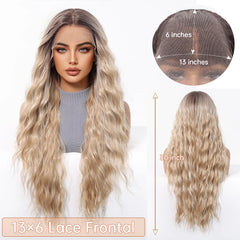 Futura Fiber 13x6 Lace Synthetic Wig Black with Silver Strands Mixed White Stripes Soft High Density Real Video Heat Resistant