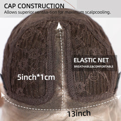 Japan Synthetic T-part Lace Wigs Long Wavy Mixed Ombre Brown to Black Wig Fashion Part Natural Hair Wig for Women