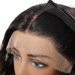 Futura Fiber 13x6 Lace Synthetic Wig Dark Brown Mixed Color Long Curly Soft Natural Wave Body Wave Live Video