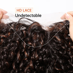 Brown Super Curly Ombre White Stripe Bob Lace Wig Future Fiber Soft Breathable Closed Cap African Wig Real Photo
